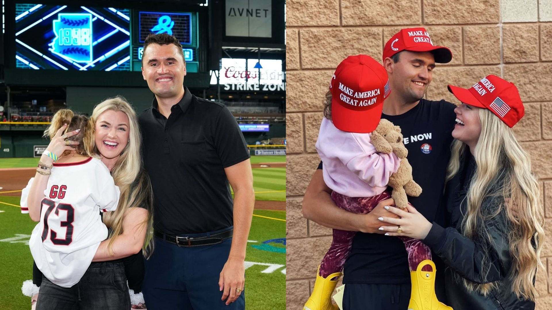 Charlie Kirk with his Wife and Daughter