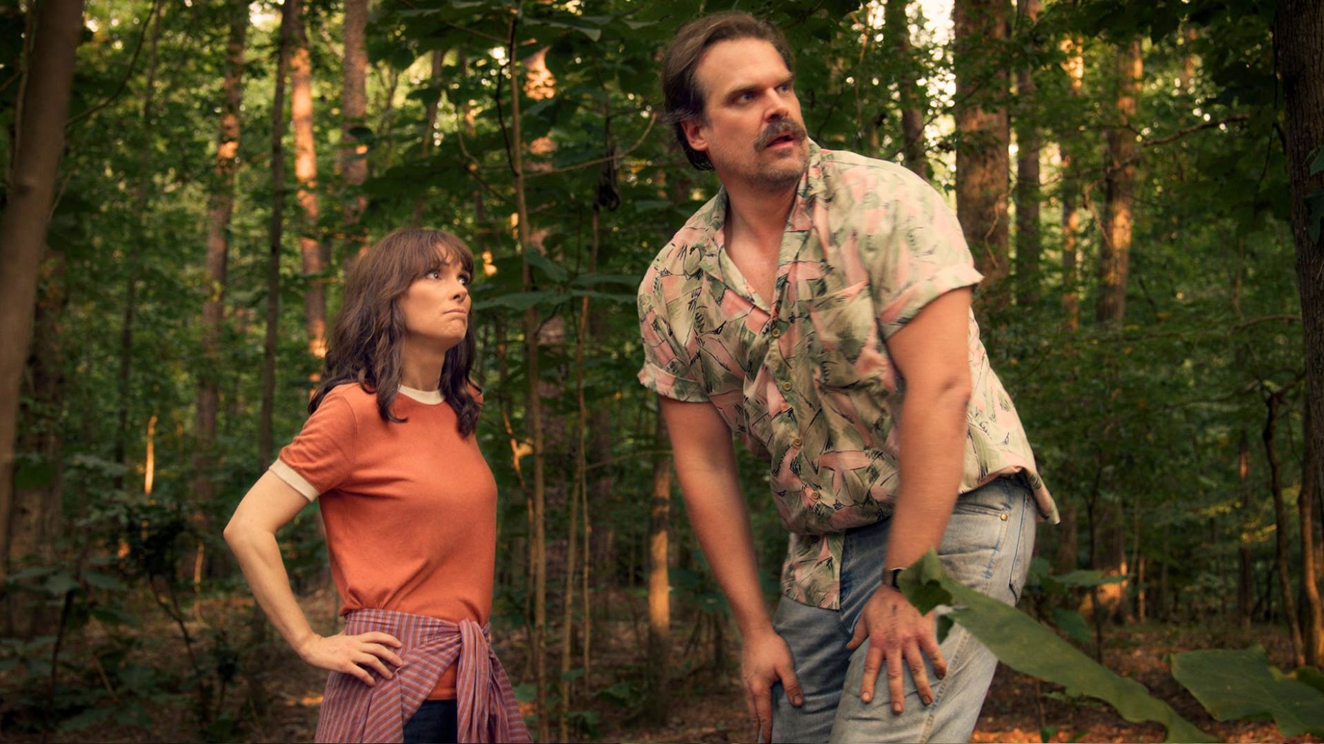 Joyce &amp; Hopper in Stranger Things | Image via Netflix