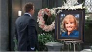 The Monica (Leslie Charleson) memorial episode began with Jason (Steve Burton) at the church on General Hospital | Image: ABC