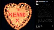 Alexandra Grant wishes Keanu Reeves on his 61st birthday. (Image via Instagram)