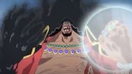 Blackbeard's two Devil Fruits' power in One Piece (Image Source: Toei Animation)