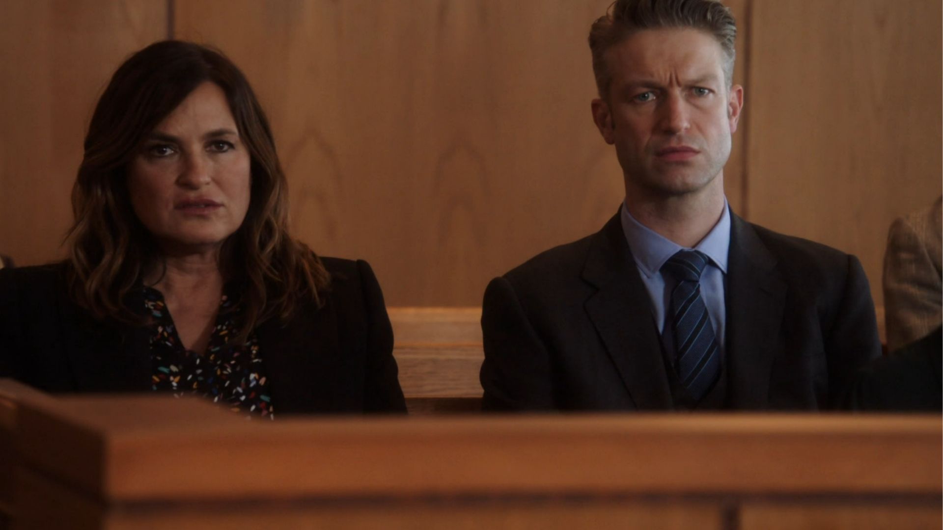 Carisi and Benson in Law &amp; Order: SVU &ndash; The Long Arm of the Witness (Image Via: Peacock)