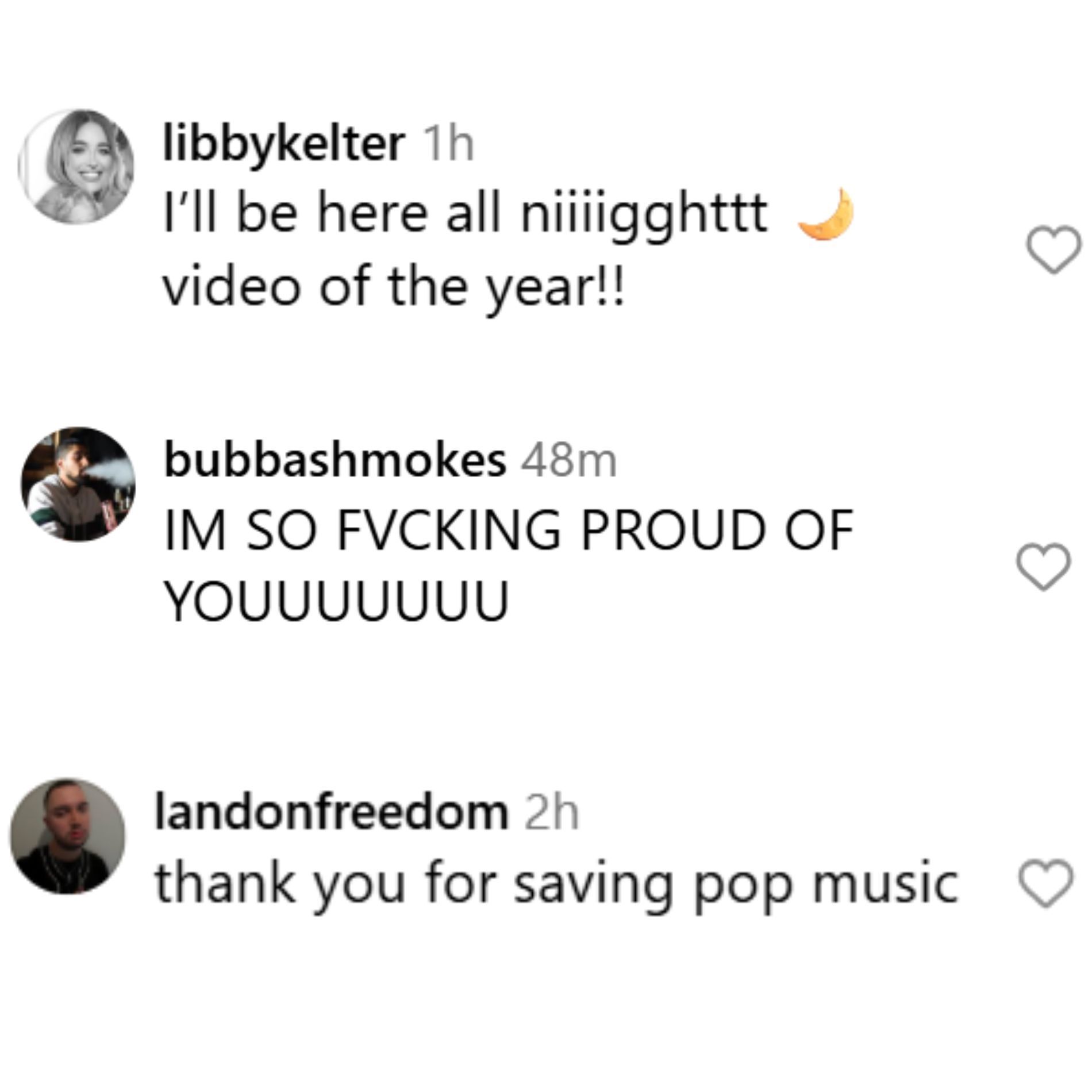 Fans react to Here All Night. (Image via Instagram/@ddlovato)