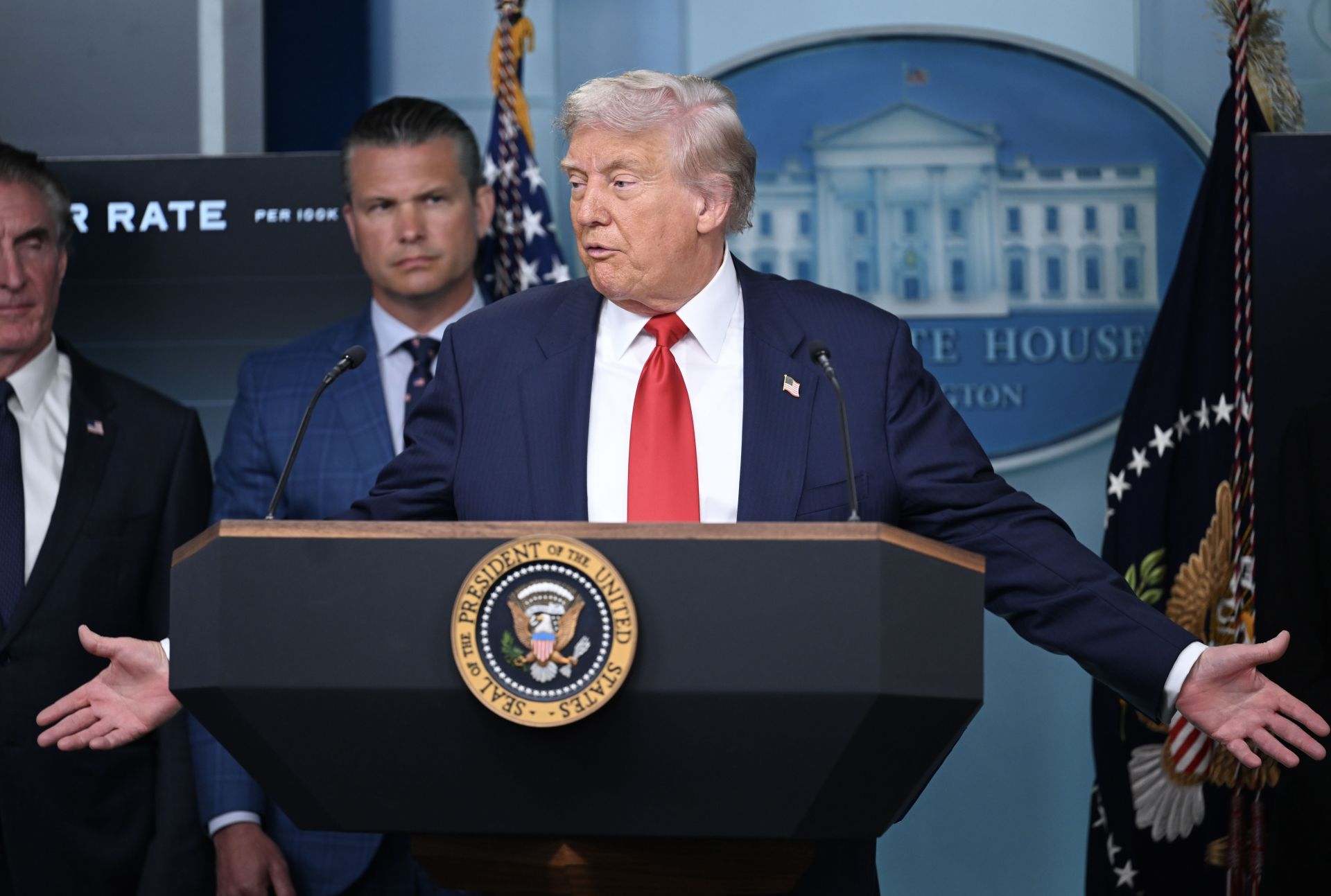 US President Donald Trump... - Source: Getty