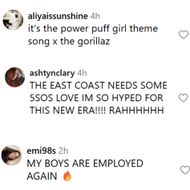 Fans react to the 5SOS album announcement. (Image via Instagram/@5sos)