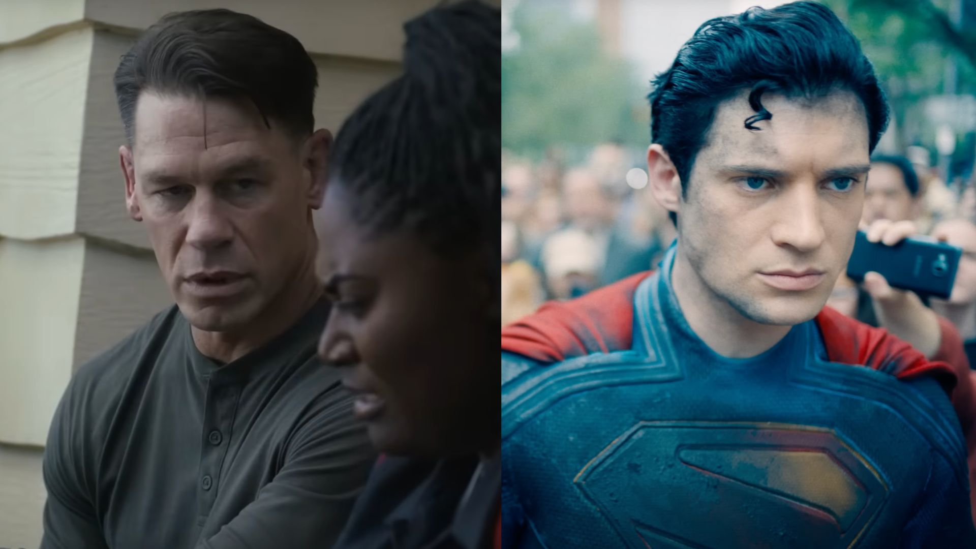 Peacemaker star John Cena speaks about Superman star David Corenswet (Image via YouTube/DC &amp; HBO Max)