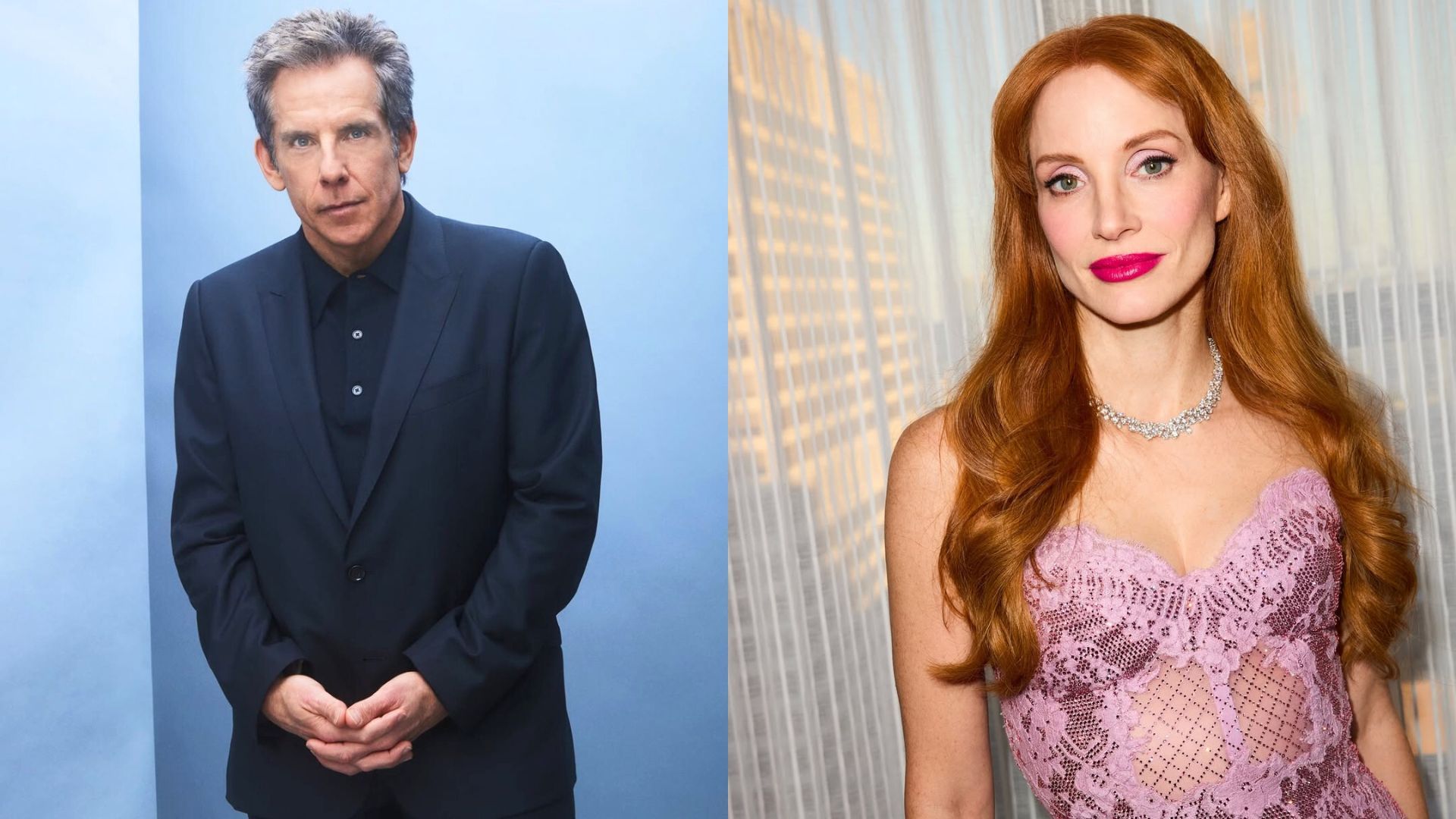 Apple TV+ sets Ben Stiller and Jessica Chastain for new drama (Images via Instagram/@ jessicachastain and @benstiller)