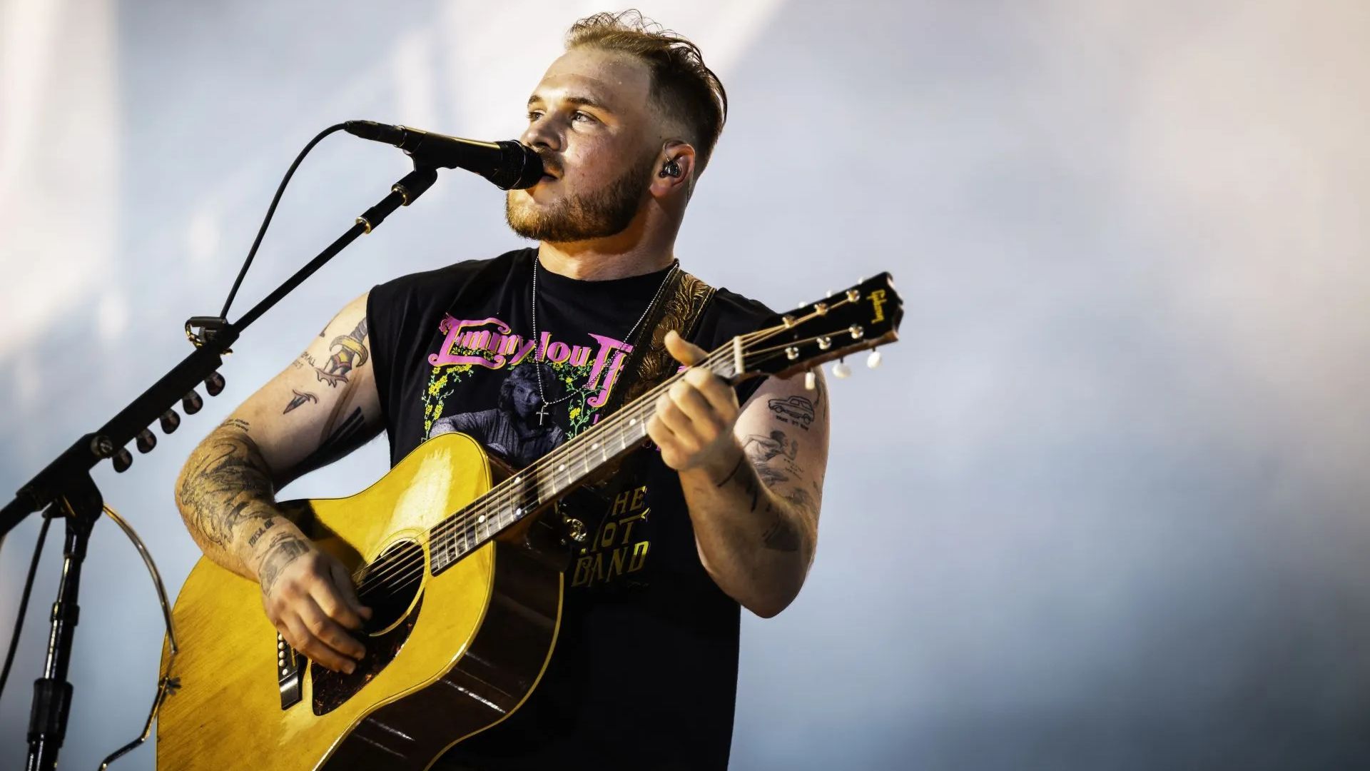 Zach Bryan performed sold-out show at Joan C. Edwards Stadium, Marshall University (Getty via Soap Central CMS - Resized on Canva)