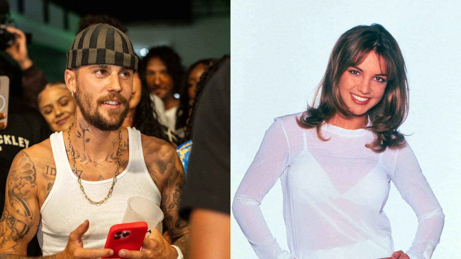 Britney Spears mentions Justin Bieber in latest IG post. (Image via Getty)