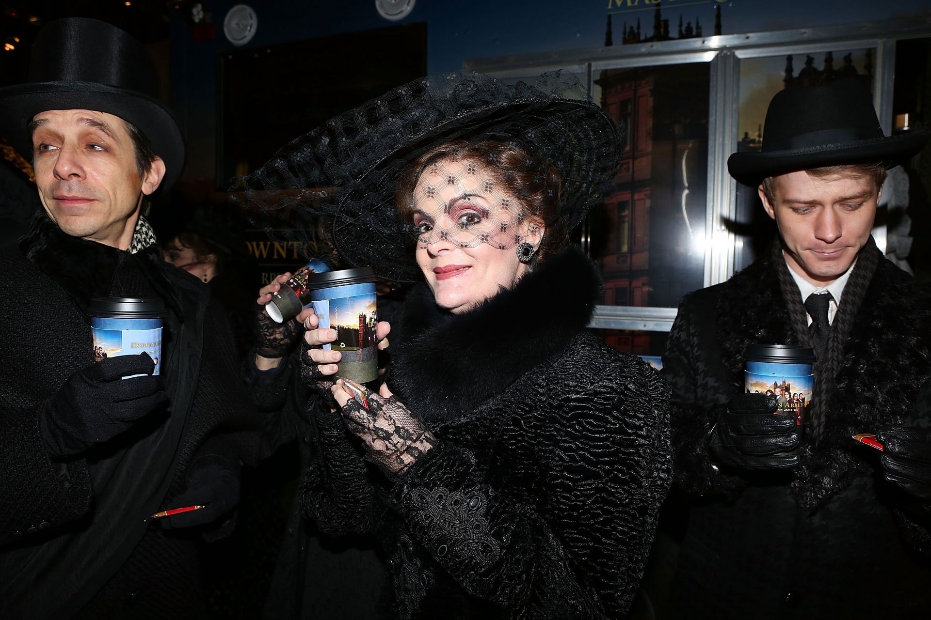The Cast Of Broadway&#039;s &quot;A Gentleman&#039;s Guide to Love and Murder&quot; Visit The &quot;Downton Abbey&quot; Tea And Biscuit Truck - Source: Getty