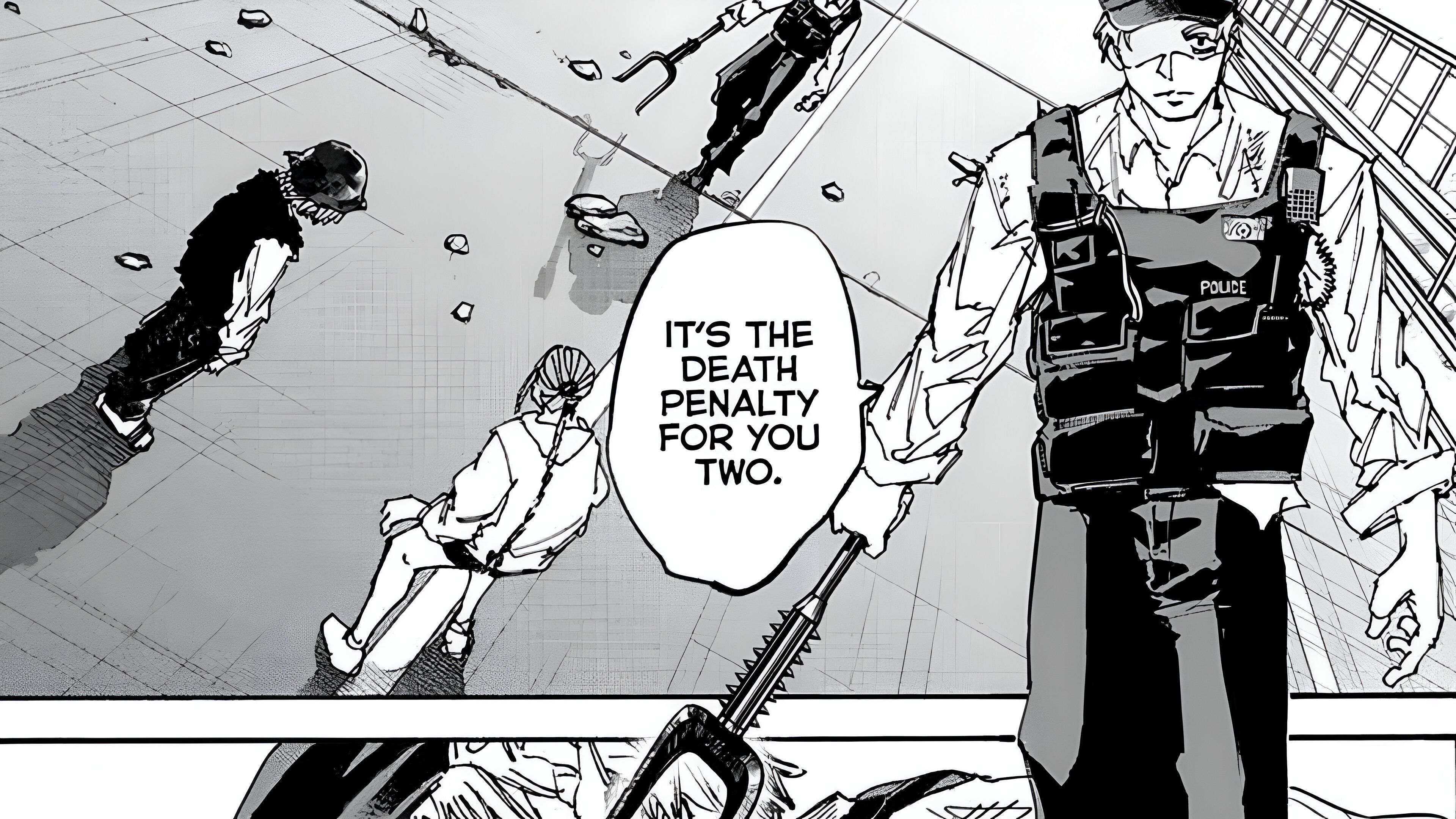 The battle continues with the policeman assassin 