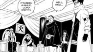 Shikamaru being called upon by the Daimyo's aide (Image Source: VIZ)
