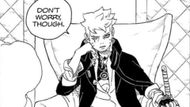 Boruto is seen sitting like a boss (Image Source: VIZ)