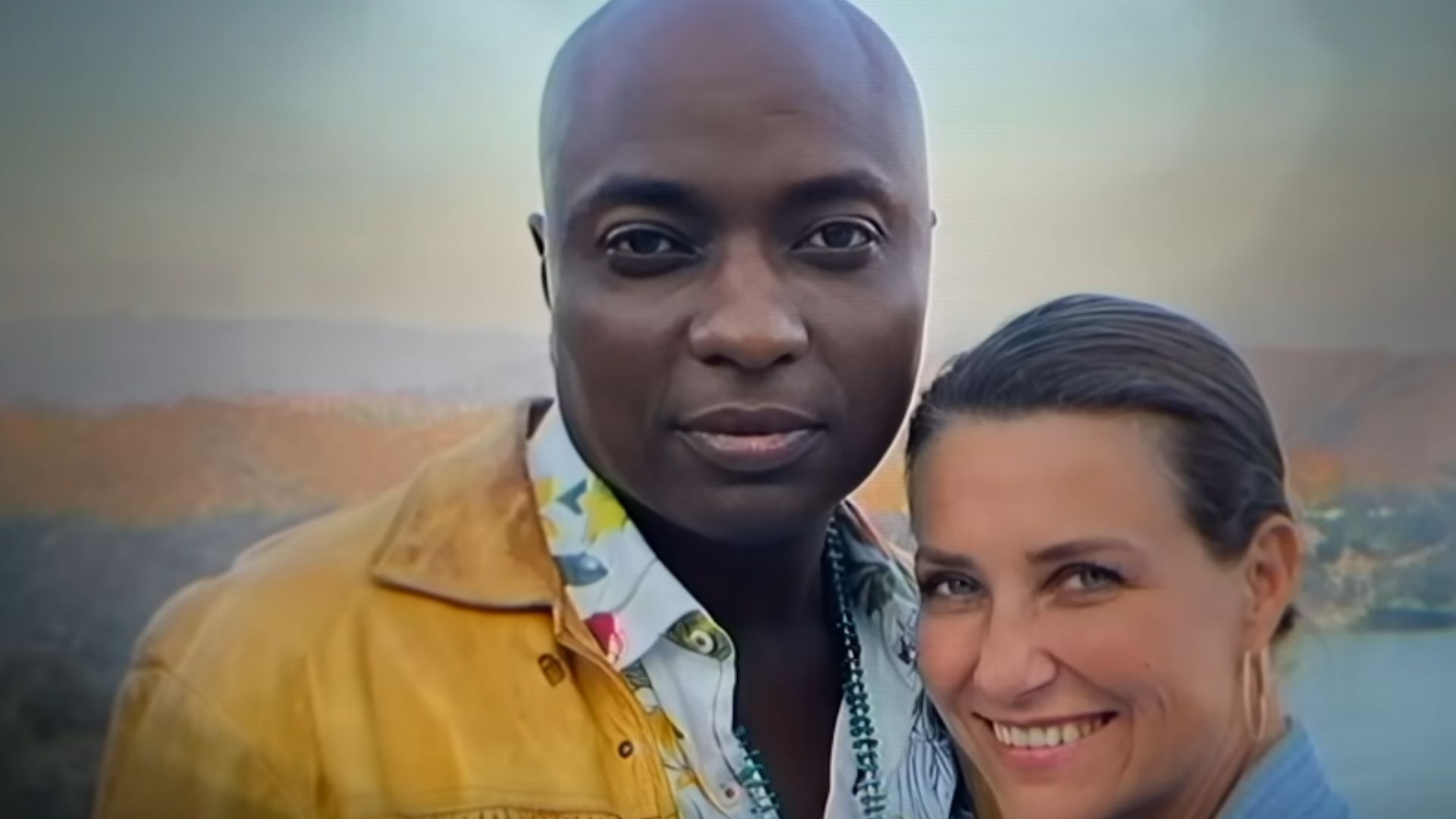 Princess M&auml;rtha Louise of Norway and shaman Durek Verrett on Rebel Royals: An Unlikely Love Story (Image Via: Netflix)