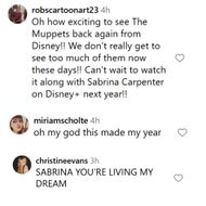 Fans react to the Disney Plus announcement. (Image via Instagram/@disneyplus)