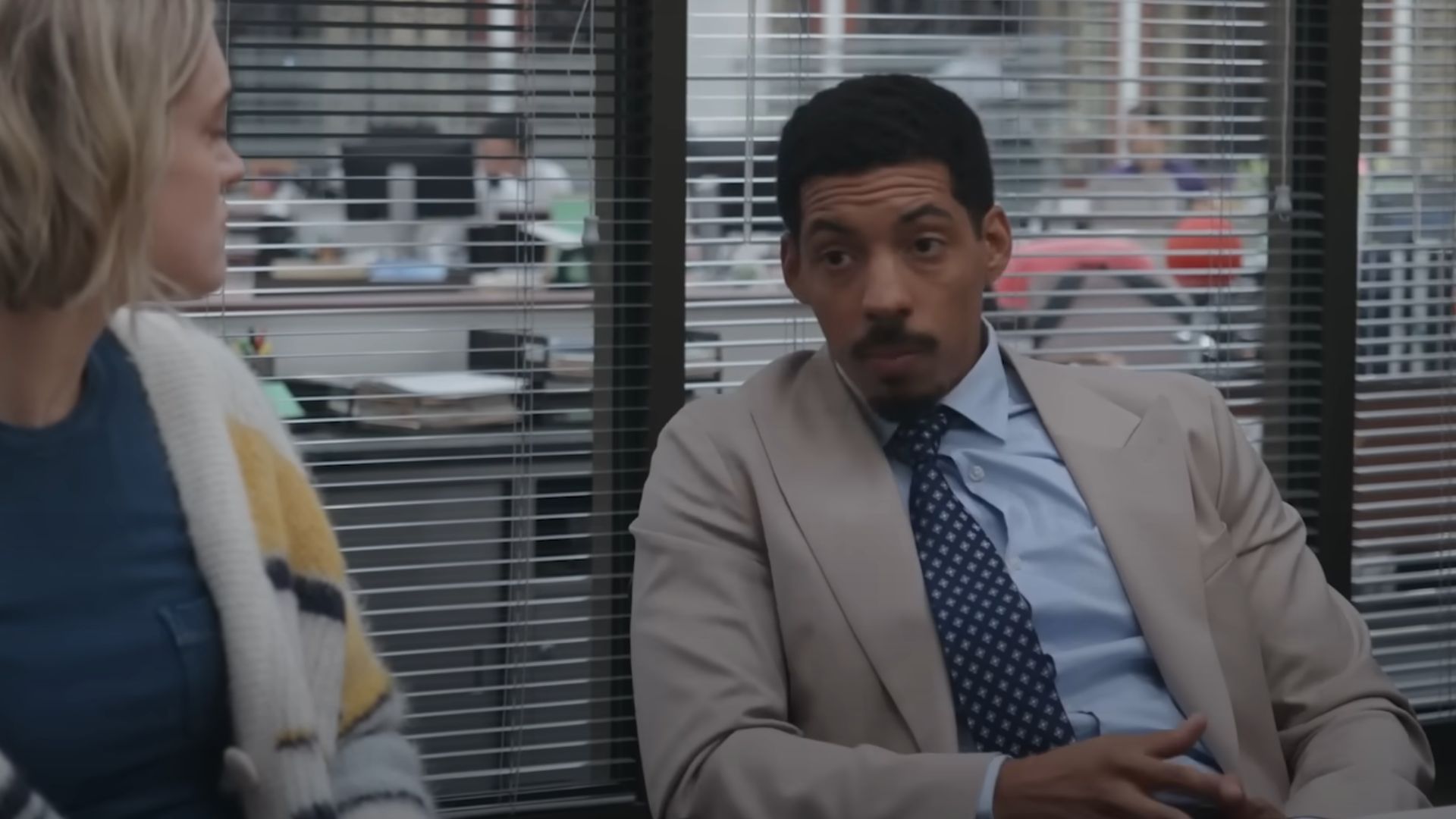The Paper star Melvin Gregg reacts to the show&rsquo;s comparison with The Office (Image via YouTube/Peacock)