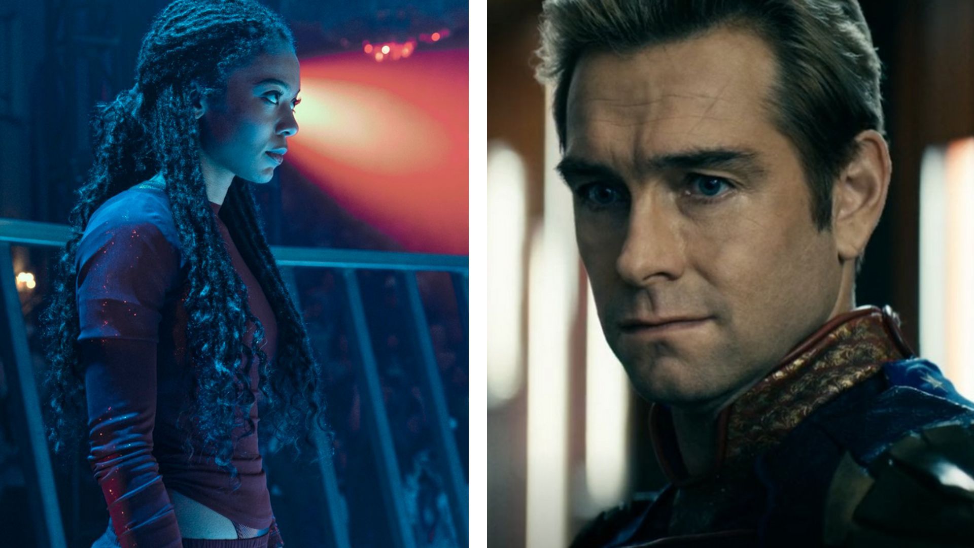 Marie in Gen V &amp; Homelander in The Boys (Image Via: Prime Video)