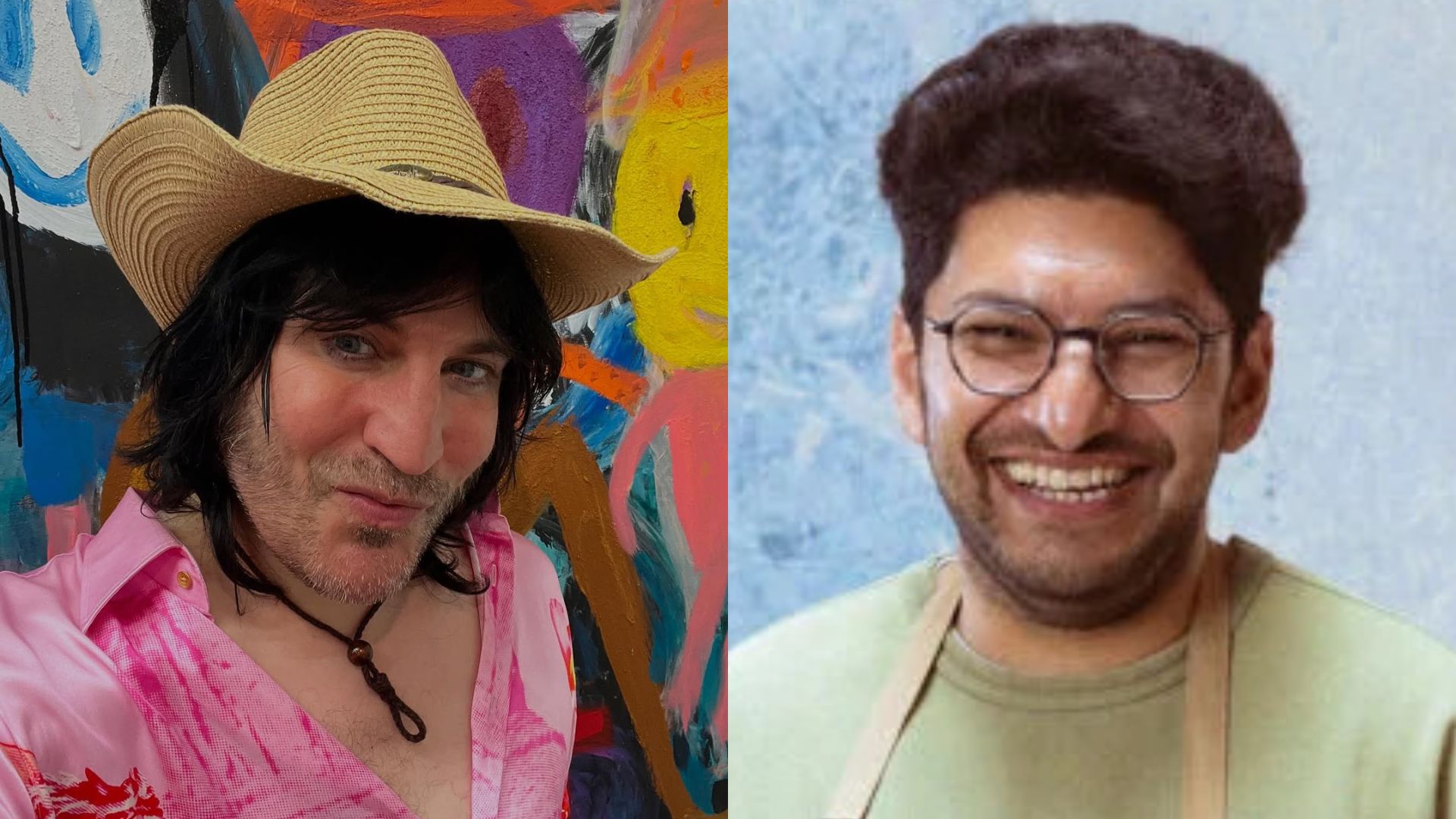 Noel Fielding and Hassan from The Great British Baking Show | Image via thegreatbritishbakeoff.co and Instagram/ @noel_fielding