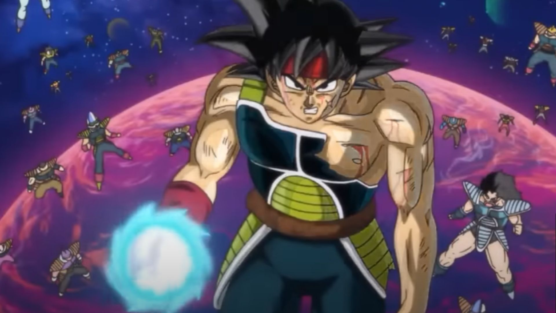 Bardock is seen going against Frieza&#039;s entire army (Image Source: Toei Animation)