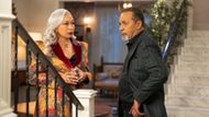 Tamara Tunie (Anita Dupree) and Clifton Davis (Vernon Dupree) are happily wed -- for now -- on Beyond the Gates | Image: CBS/Quantrell Colbert
