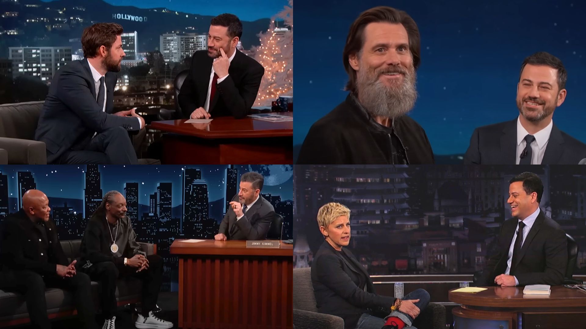 Iconic celebrities on Jimmy Kimmel Live | Images via Jimmy Kimmel Live
