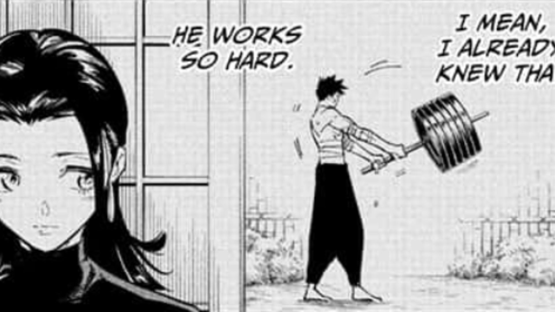 Yuki watches Tsurugi&#039;s hard training (Image Source: Shueisha)