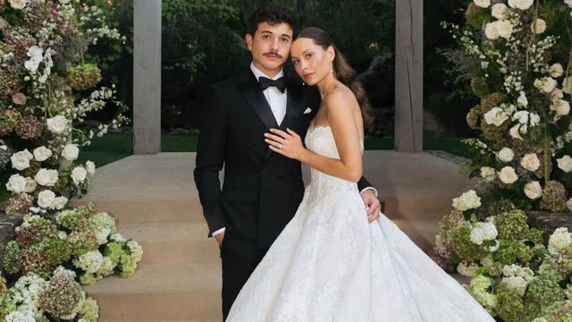 What did Natasha Bure wear for her wedding to Bradley Steven Perry? Outfit  details decoded