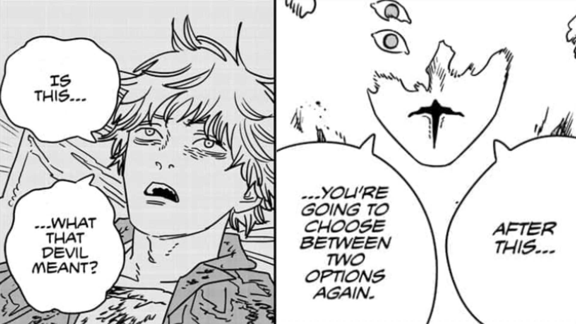 Denji as seen in Chainsaw Man manga