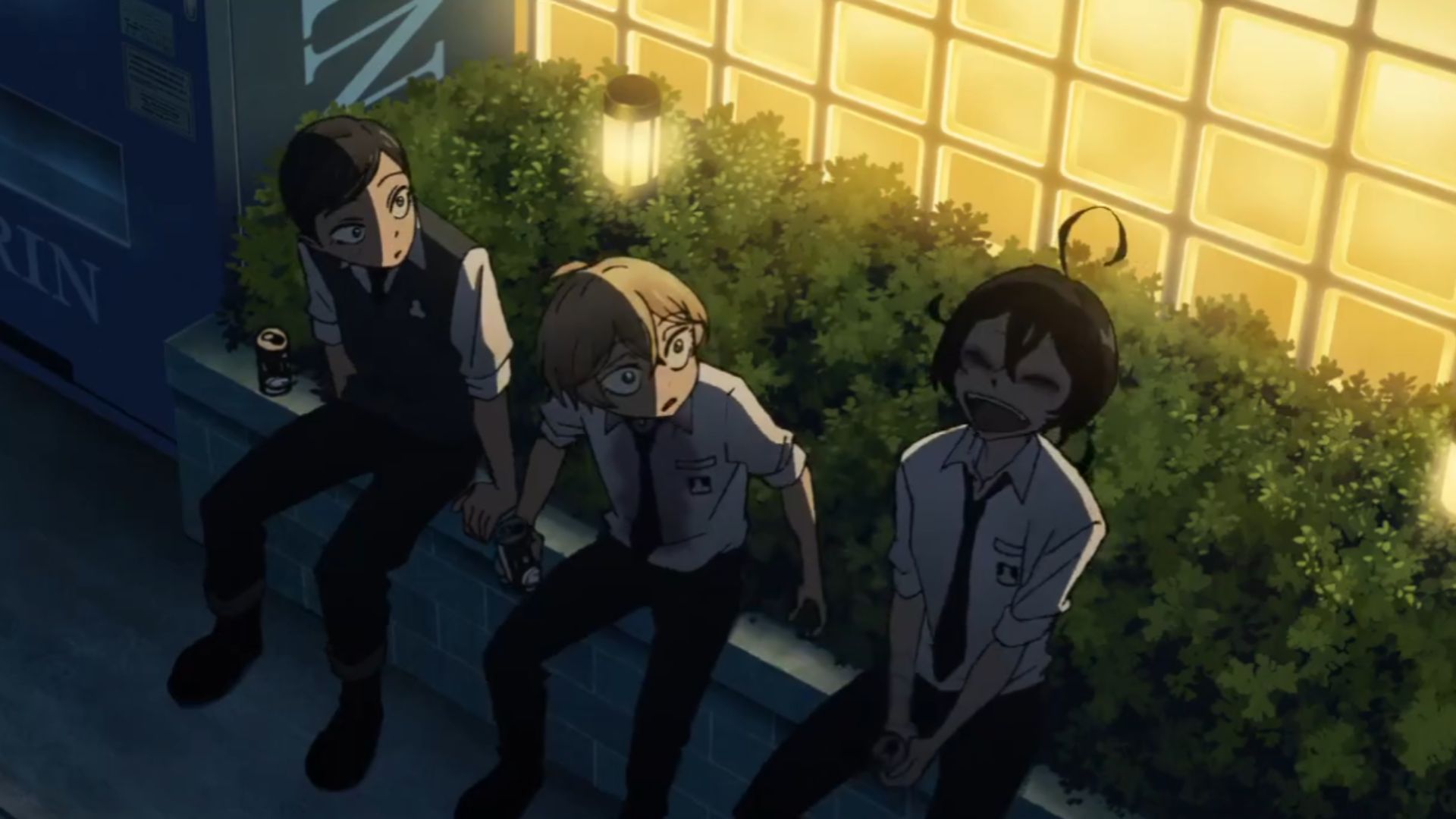 Amaya, Sanda, and Fuyumura as seen together (Image Source: Science SARU)
