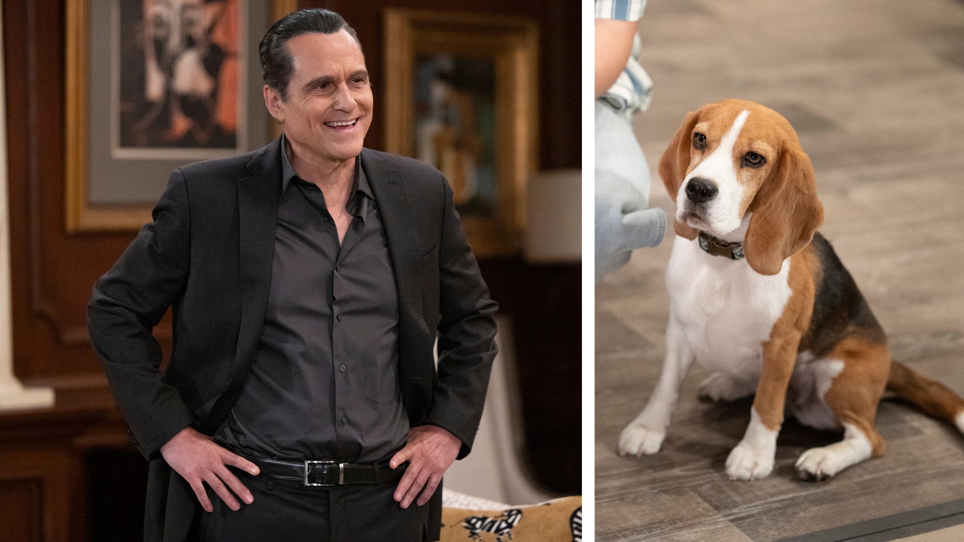 Maurice Benard (Sonny) and Outback on General Hospital | Image:  Disney/Bahareh Ritter, Disney/Christine Bartolucci