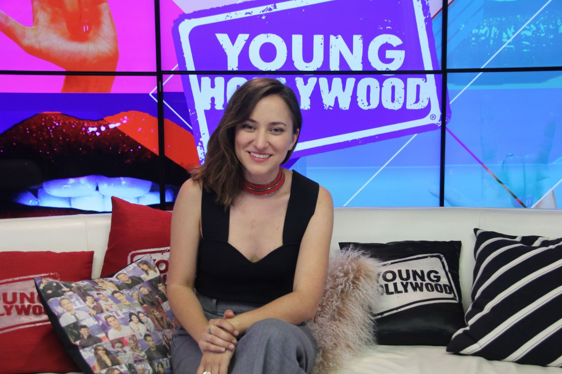 Zelda Williams Visits Young Hollywood Studio - Source: Getty