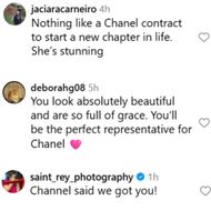 Fans react to Vogue's post. (Image via Instagram/@voguemagazine)