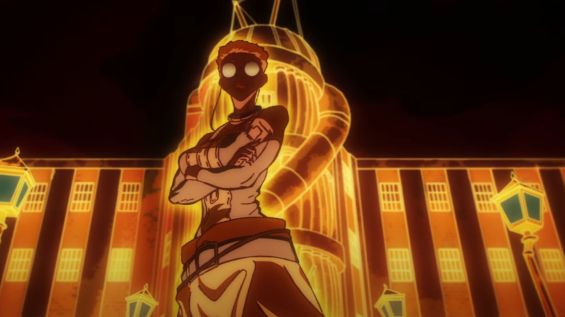 Seimu&#039;s power was revealed again while fighting invaders (Image Source: Studio Bones)