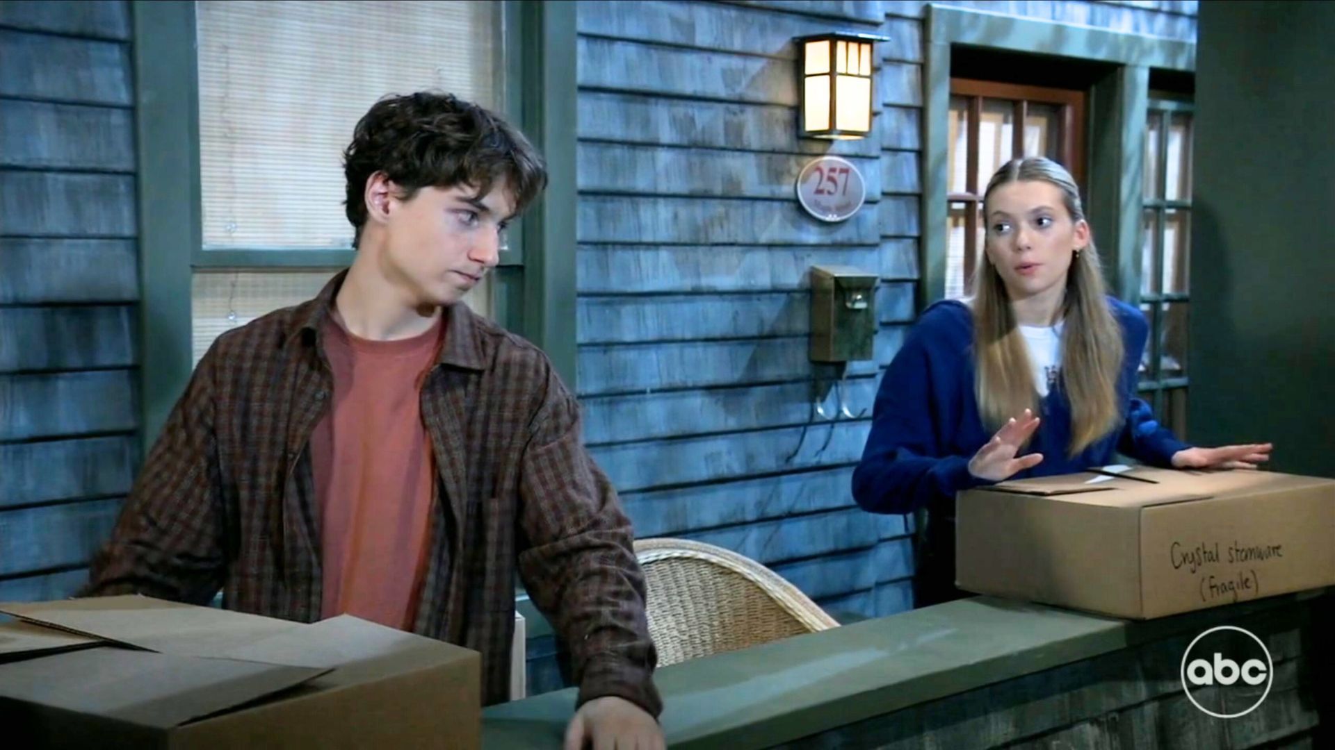 Finn Carr (Rocco) and Bluesy Burke (Charlotte) on General Hospital | Image: ABC