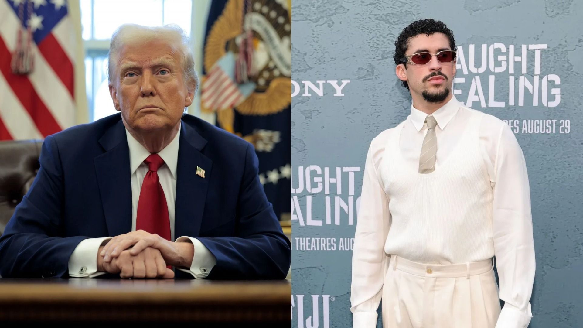 Trump slams NFL for choosing Bad Bunny for Super Bowl halftime show (Image via Getty)