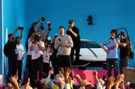 MrBeast Holds Car Giveaway At Sydney Opera House To Launch Feastables In Australia - Source: Getty