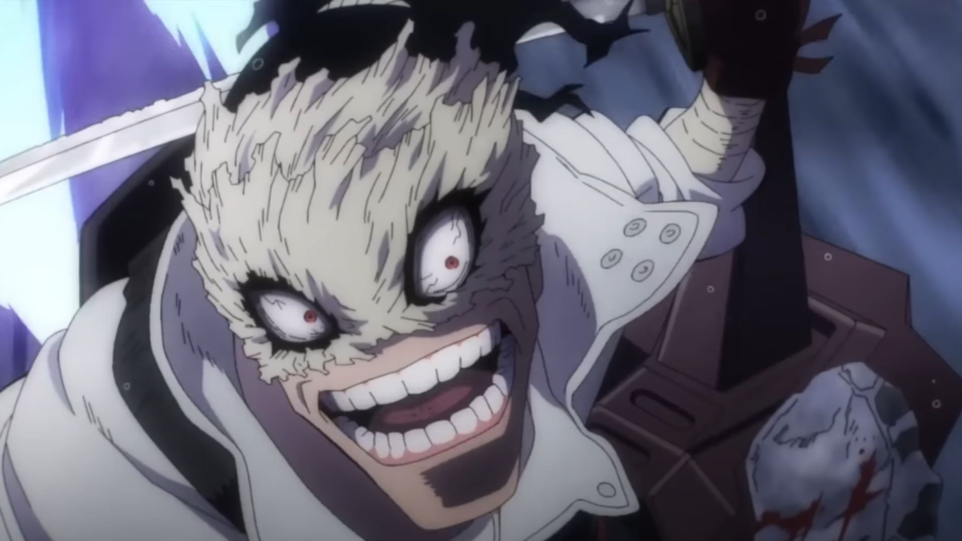 Stain returns and helps All Might against All For One (Image Source: Studio Bones)