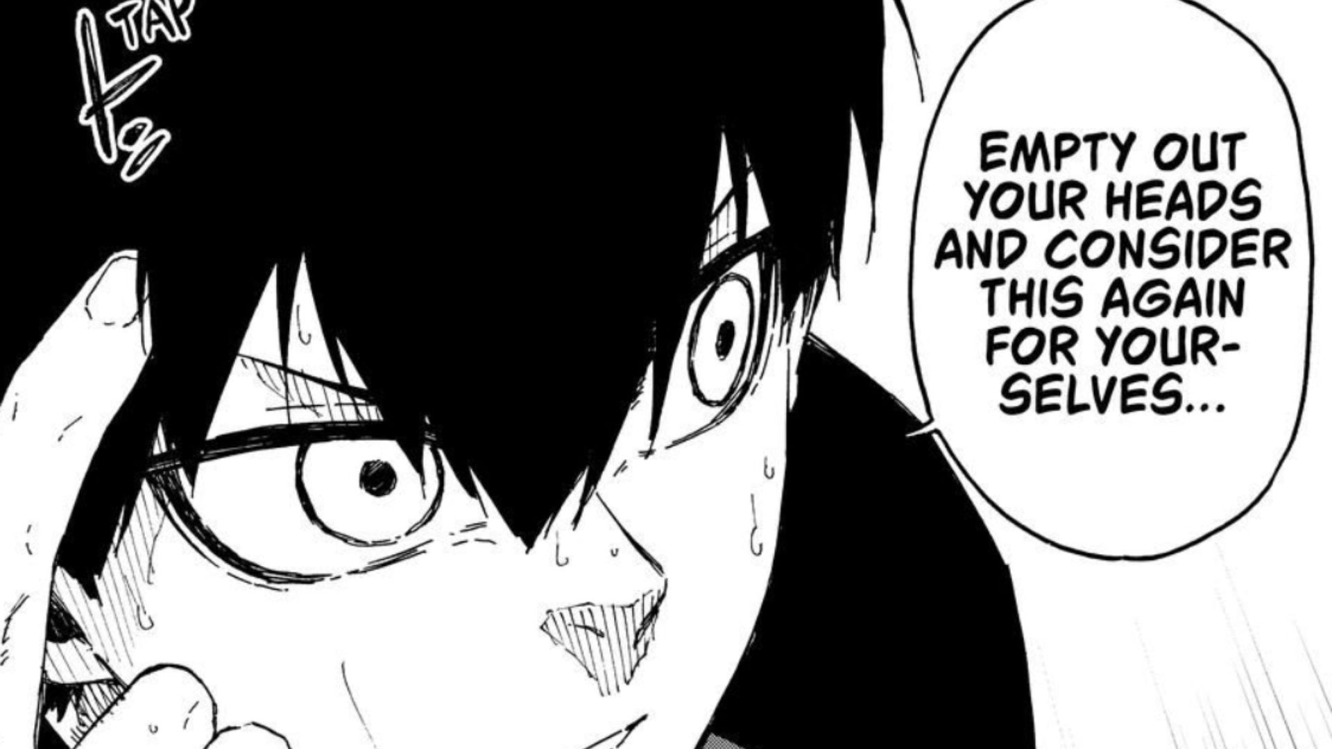 Isagi explains how to open up the mind in the field (Image Source: K Manga)