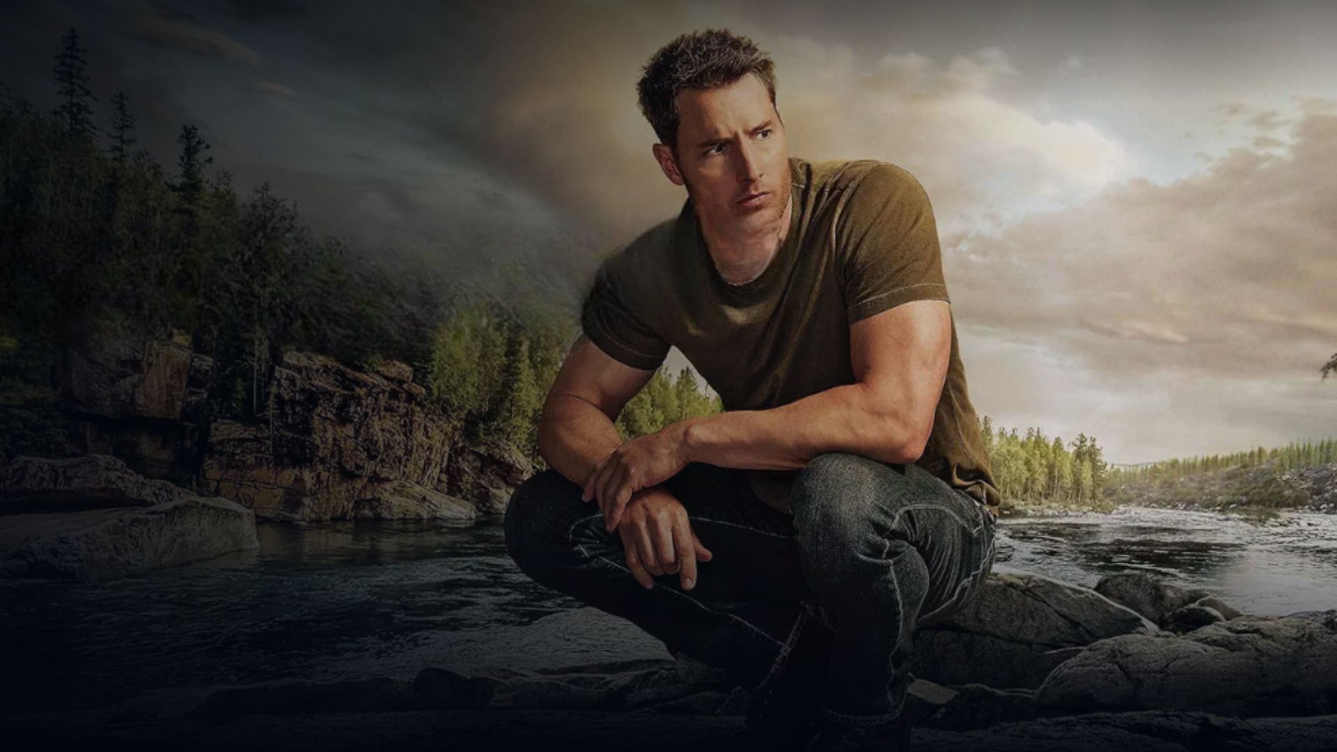 Justin Hartley as Colter Shaw in a Promotional Poster for Tracker. (Image Via: Prime Video)