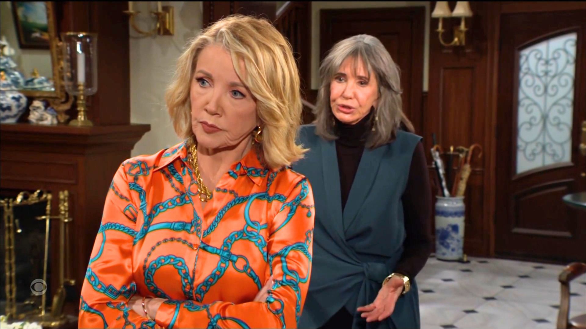 Nikki (Melody Thomas Scott) and Jill (Jess Walton) on The Young and the Restless | Image: CBS