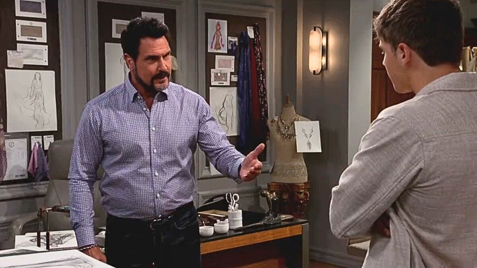 Bill assured Will that he will take care of Luna on The Bold and the Beautiful | Image: CBS