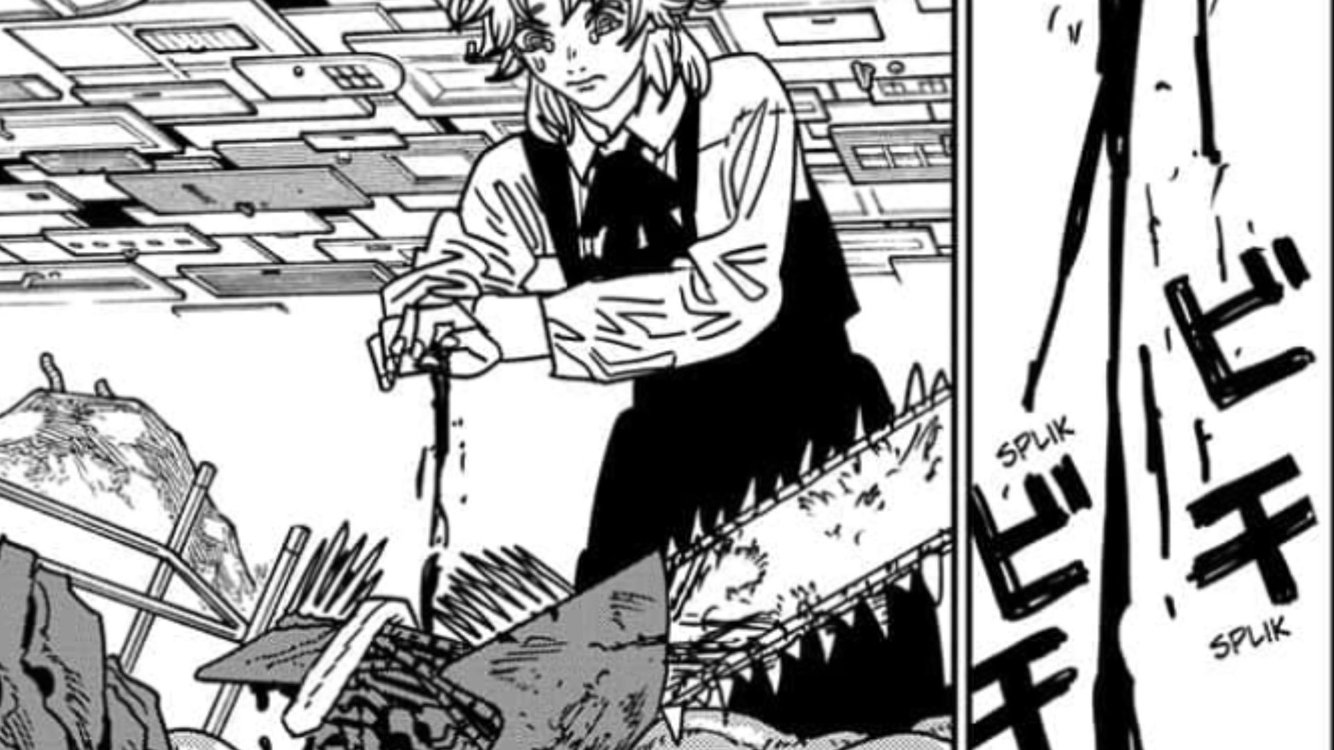 Fami is giving her blood to Denji (Image credit: Shueisha)