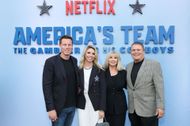 Paramount Skydance CEO David Ellison and others attend the Premiere Of Netflix's "America's Team: The Gambler And His Cowboys". Image via Getty.