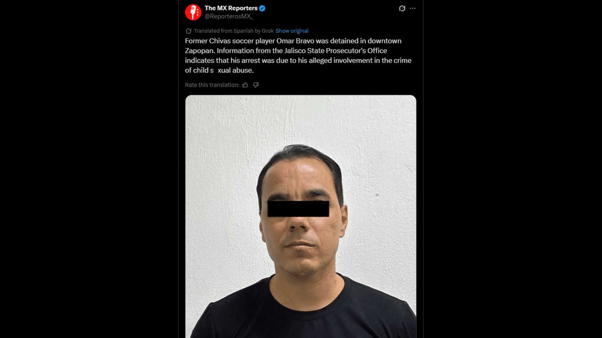 Bravo is accused of child abuse. (Image via X)