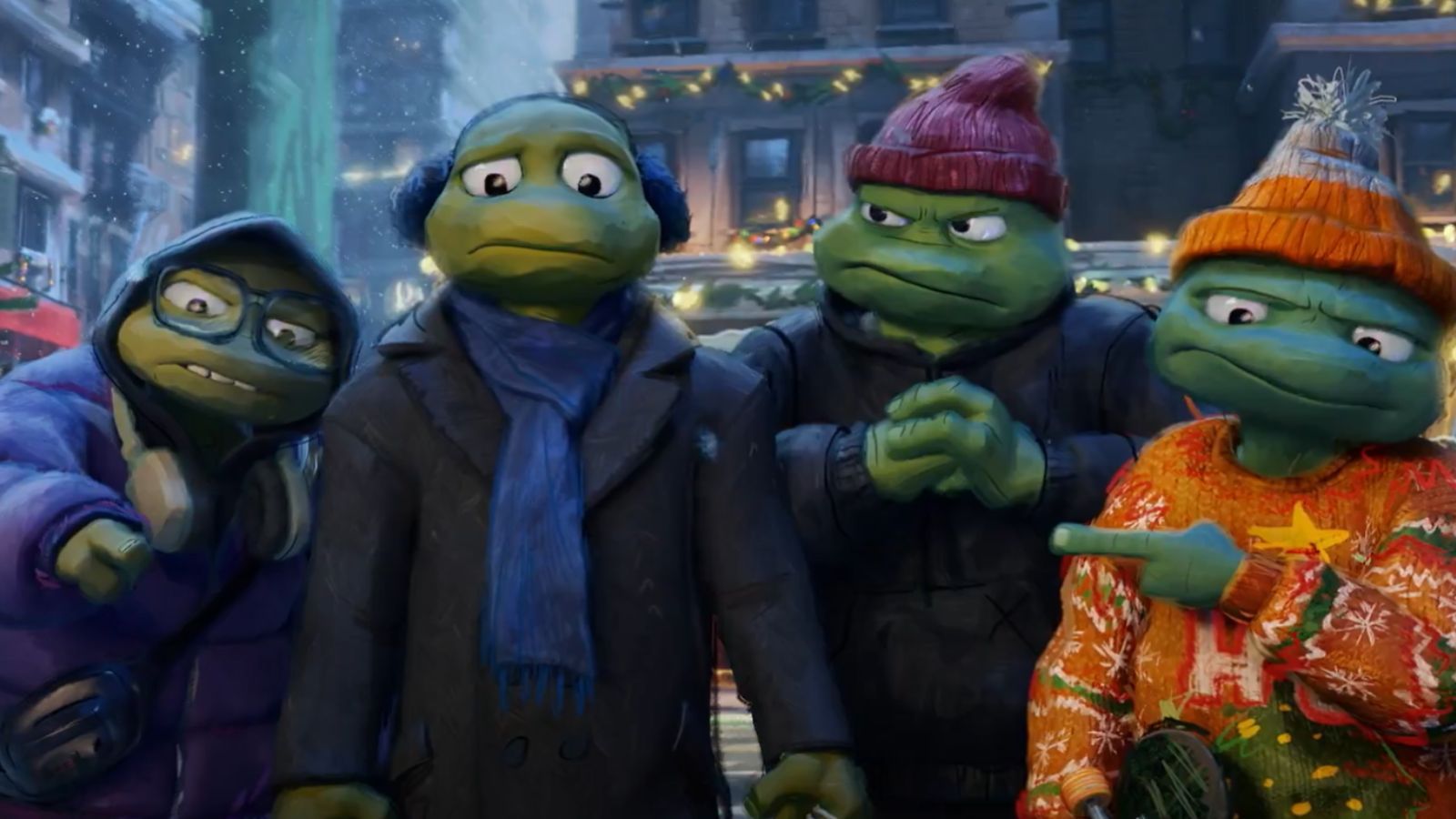 Still from Teenage Mutant Ninja Turtles Chrome Alone 2: Lost in New Jersey (Image via X @/TMNT)
