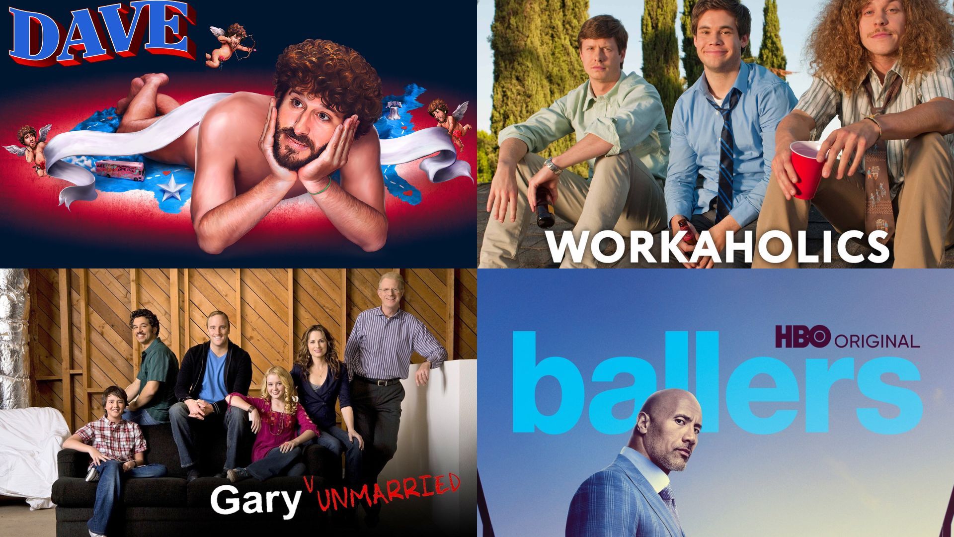 TV shows like Blue Mountain State | Images via Apple TV and Prime Video