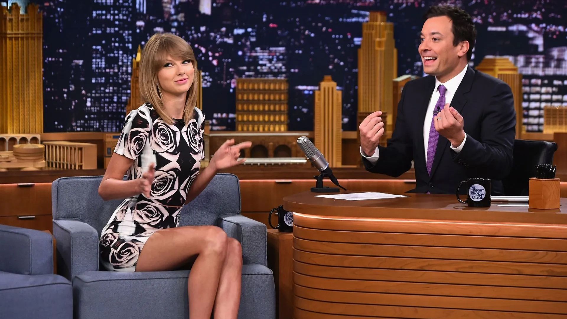 Taylor Swift on The Late Night Show Starring Jimmy Fallon (Image via Getty)