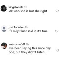 Fans react to Emily's answer. (Image via Instagram/@nfrpodcast)