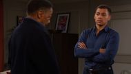 Theo (Tyler Joseph Andrews) stood firm against Abe (James Reynolds) on Days of our Lives | Image: Peacock