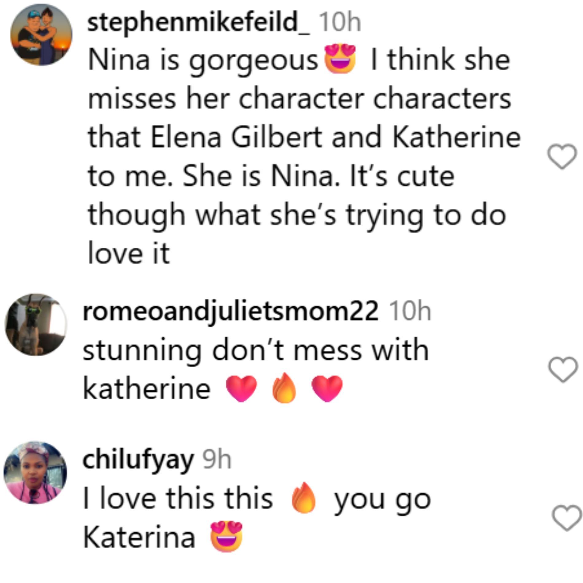 Fans react to Nina&#039;s post. (Image via Instagram/@nina)